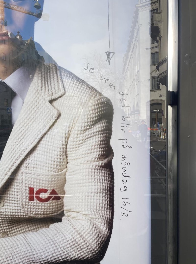 "Se vem det blir 16/3" Foto: Alma Yttergren 